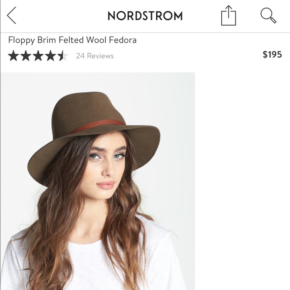 Rag & bone brim felted wool hat